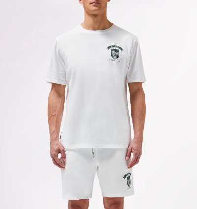 Camiseta Autry Tenis Club Badge Hombre Blancas | DFKPTCN