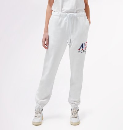 Pantalones Autry Iconic Logo Mujer Blancas | DTM2RTK