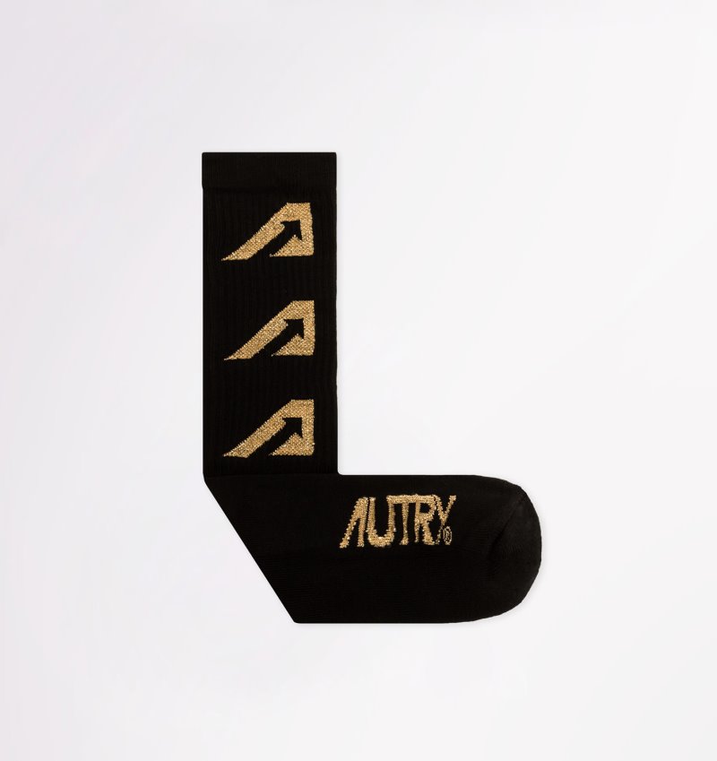 Calcetines Autry Gold Club Mujer Negras | RRNW2Y5