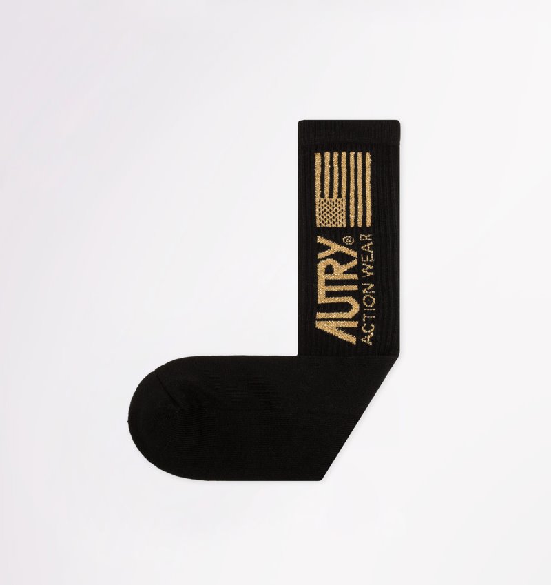 Calcetines Autry Gold Club Mujer Negras | RRNW2Y5