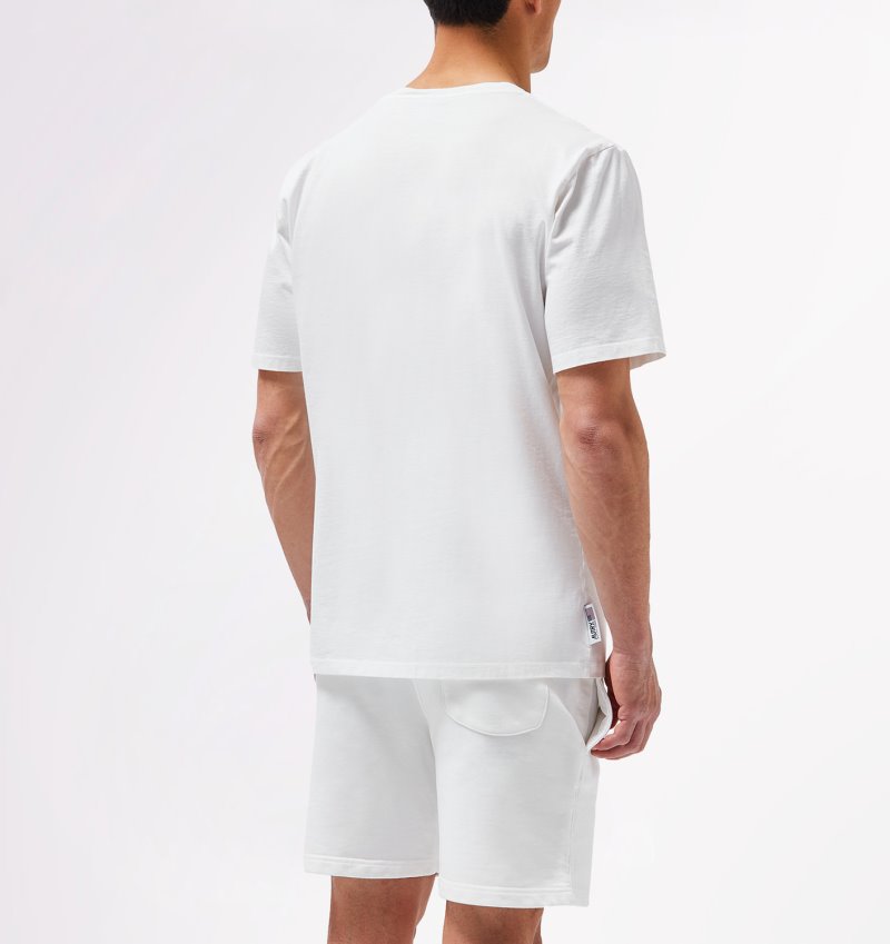 Camiseta Autry Tenis Club Badge Hombre Blancas | DFKPTCN