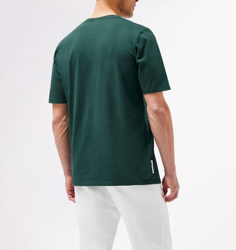 Camiseta Autry Tenis Club Badge Hombre Verde | EL2DANR