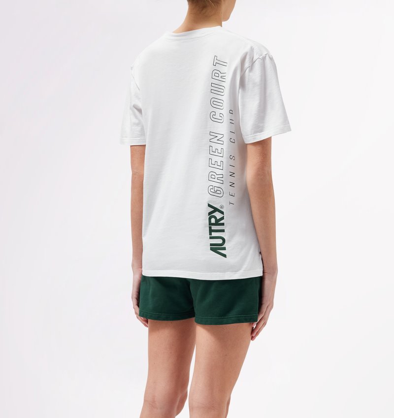 Camiseta Autry Tenis Club Court Mujer Blancas | K4X3ZCC