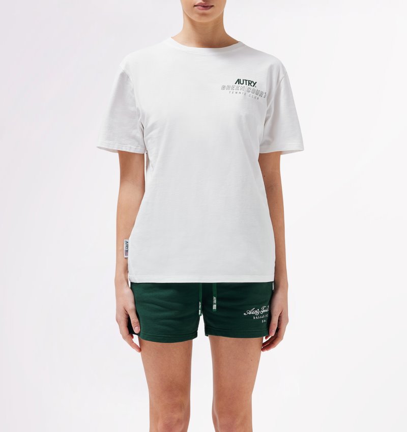 Camiseta Autry Tenis Club Court Mujer Blancas | K4X3ZCC