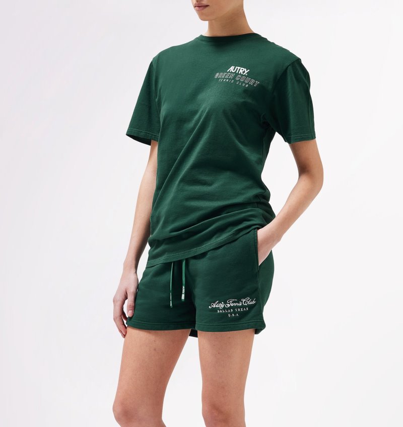 Camiseta Autry Tenis Club Court Mujer Verde | A4DPQEF