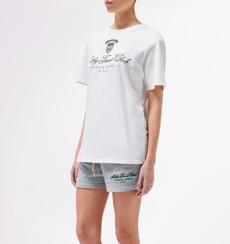 Camiseta Autry Tenis Club Mujer Blancas | F3VTXJB