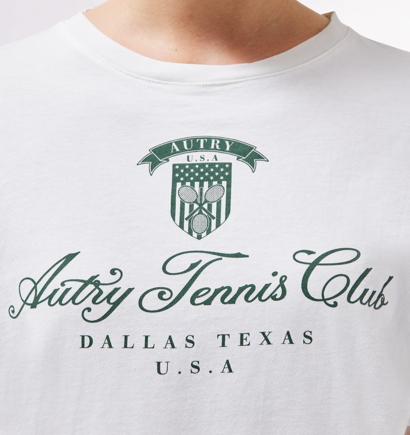 Camiseta Autry Tenis Club Mujer Blancas | F3VTXJB