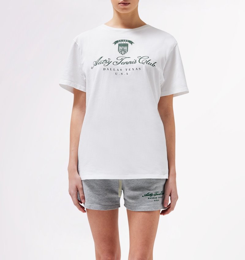 Camiseta Autry Tenis Club Mujer Blancas | F3VTXJB