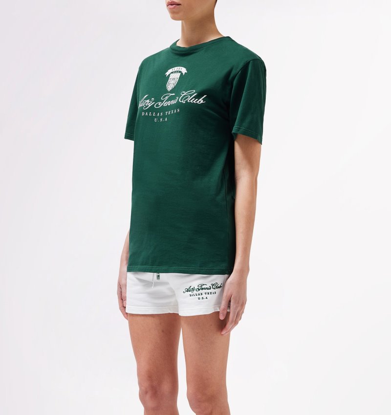 Camiseta Autry Tenis Club Mujer Verde | VJRBOGA