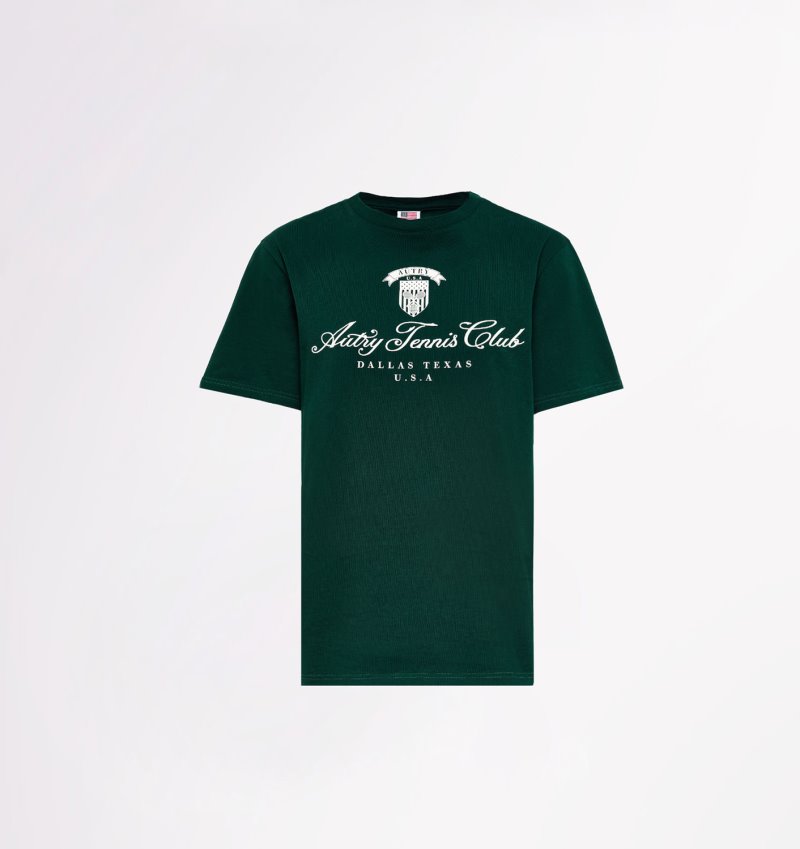 Camiseta Autry Tenis Club Mujer Verde | VJRBOGA