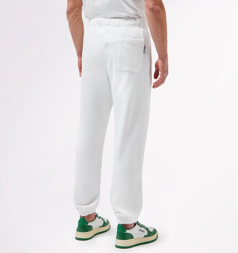 Pantalones Autry Iconic Logo Hombre Blancas | XOYZABK