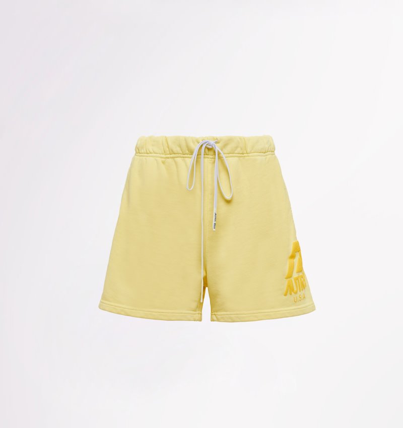 Pantalones Cortos Autry Matchpoint Mujer Amarillo | VZ7ST98