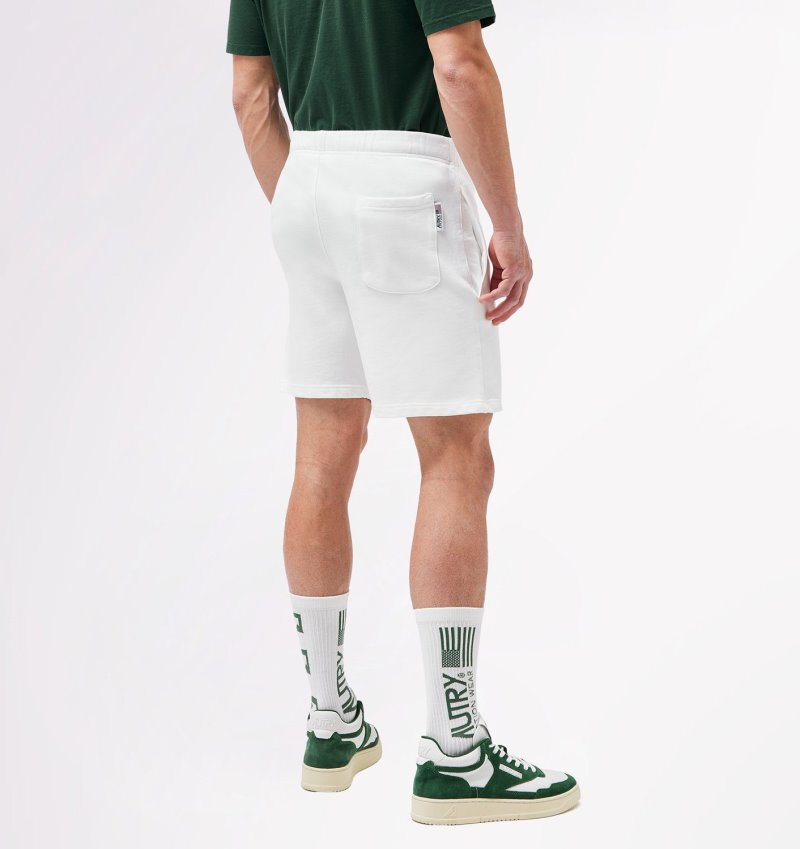 Pantalones Cortos Autry Tenis Club Badge Hombre Blancas | BJH0RGU