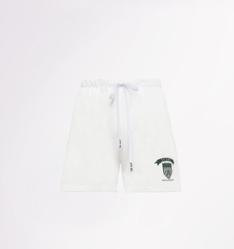 Pantalones Cortos Autry Tenis Club Badge Hombre Blancas | BJH0RGU