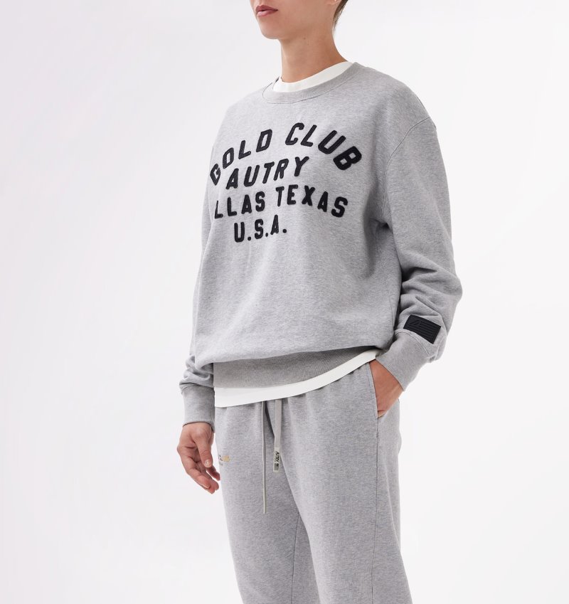 Sudaderas Autry Dallas Crew Neck Mujer Gris | KB1TKV5