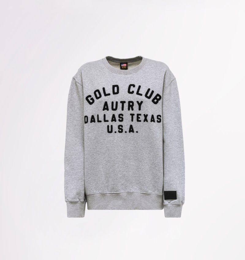 Sudaderas Autry Dallas Crew Neck Mujer Gris | KB1TKV5