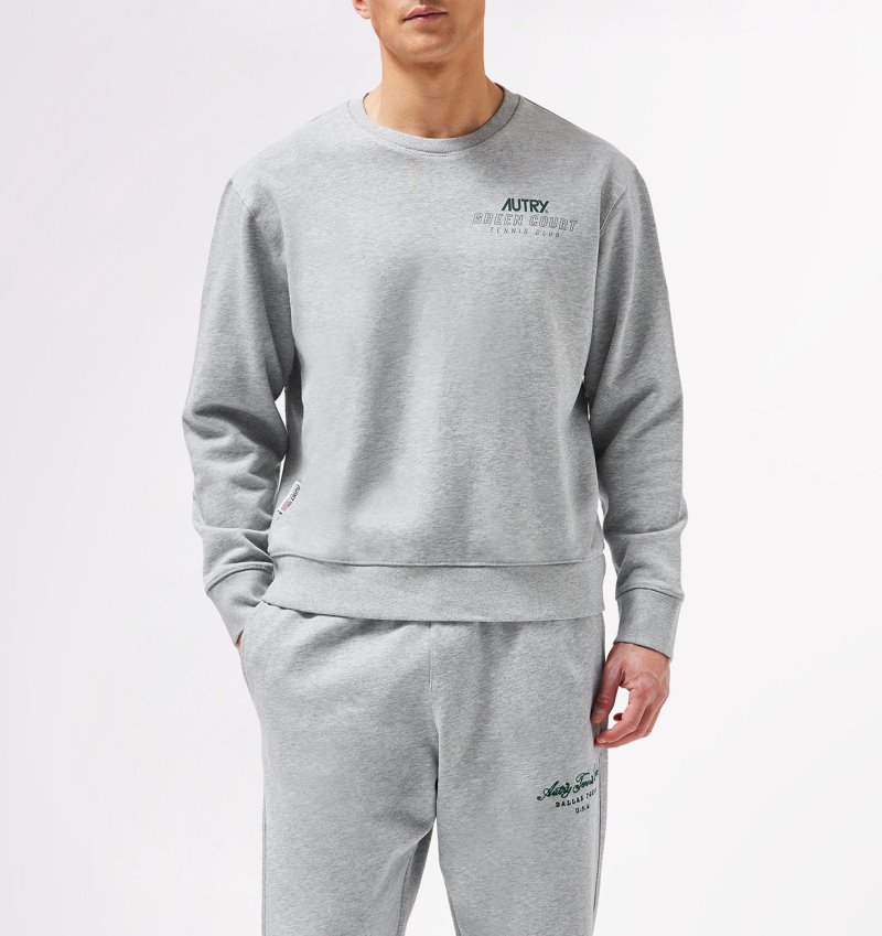 Sudaderas Autry Tenis Club Court Hombre Gris | 9VDIQIC