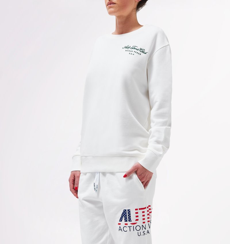 Sudaderas Autry Tenis Club Mujer Blancas | E2IZH68