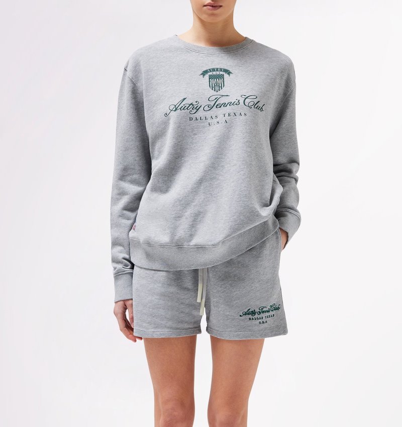 Sudaderas Autry Tenis Club Mujer Gris | QSWEX1Q