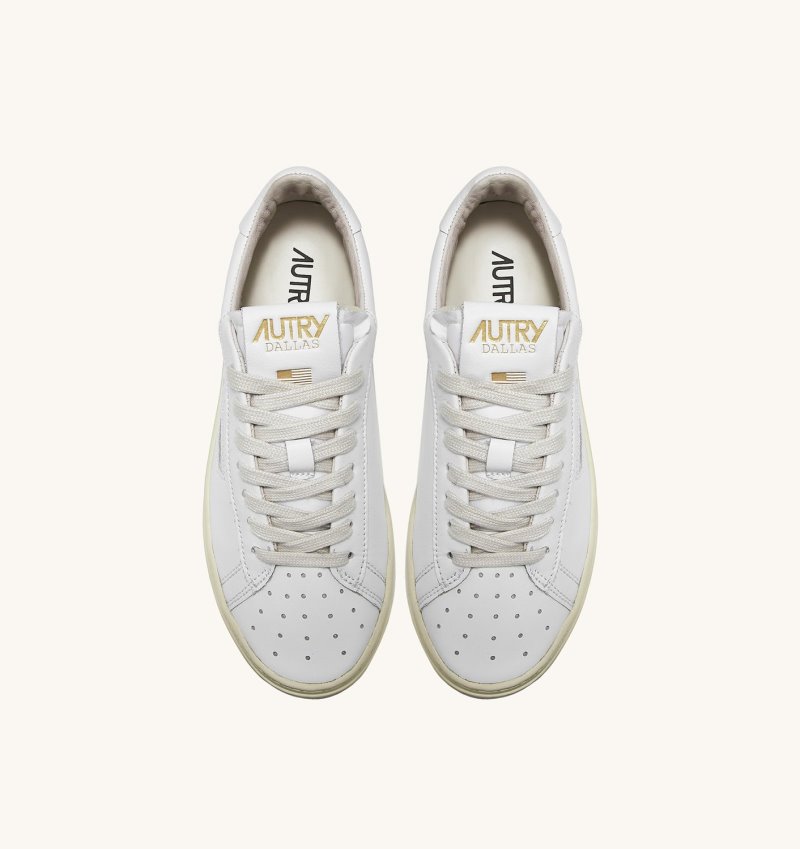 Zapatillas Autry Dallas Low Mujer Blancas | IC52JSM