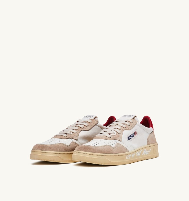 Zapatillas Autry Medalist Low Hombre Blancas Rojas | BTNO6FF