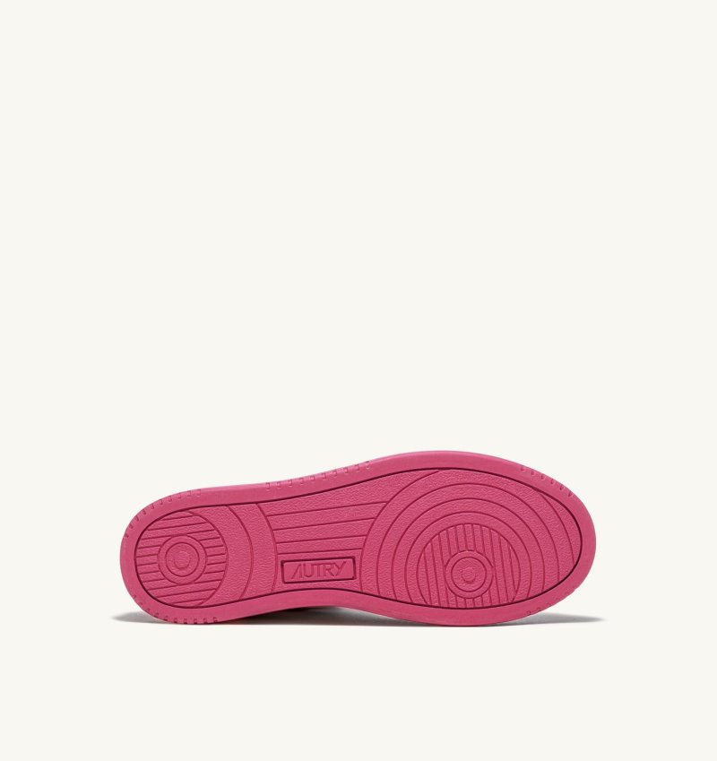 Zapatillas Autry Medalist Low Mujer Blancas Fucsia | PAUO3NS