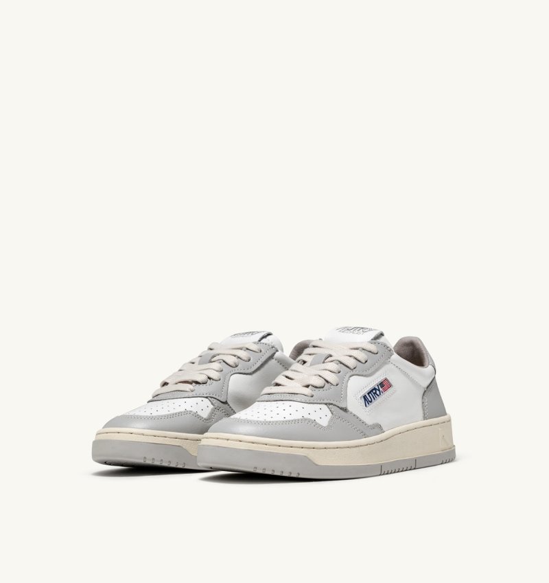 Zapatillas Autry Medalist Low Top Hombre Blancas Gris | UJ1162O